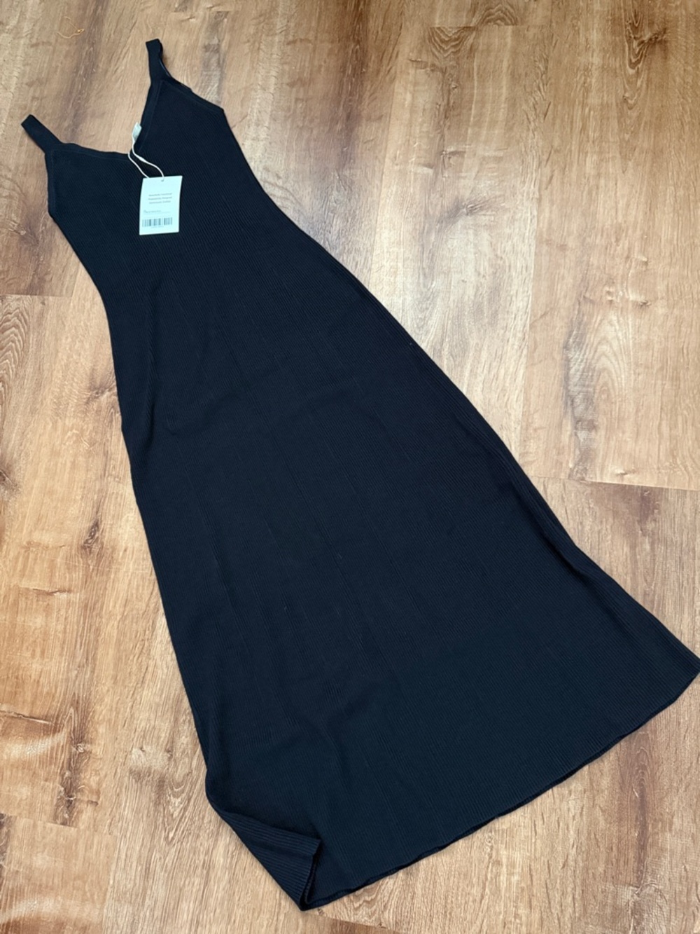 Everlane rib knit dress navy